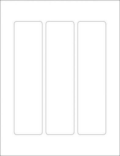 Picture of 2" x 8" Rectangle Label