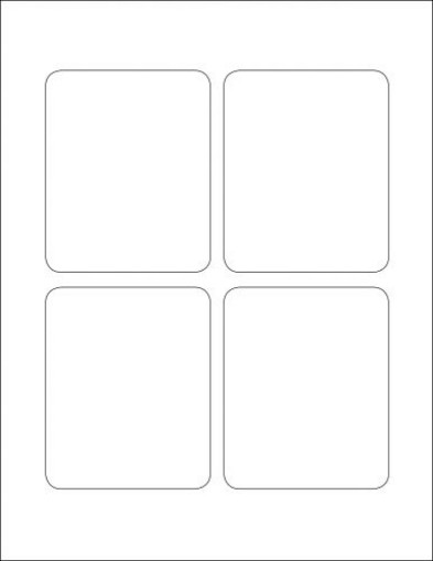 Picture of 3.25" x 4" Rectangle Label