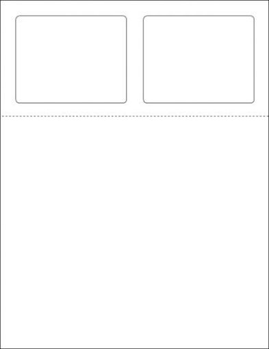 Picture of 3.5" x 2.75"  Label Letter Form - with perf