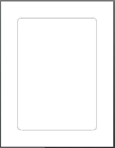 Picture of 6" x 8.5" Rectangle Label