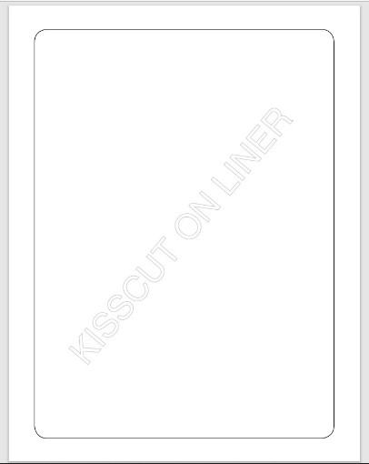 Picture of 7.25" x 9.875" Liner Kisscut Monroney Label