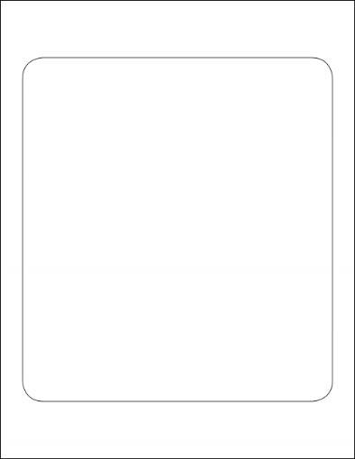 Picture of 7.437" x 8.25" Rectangle Label