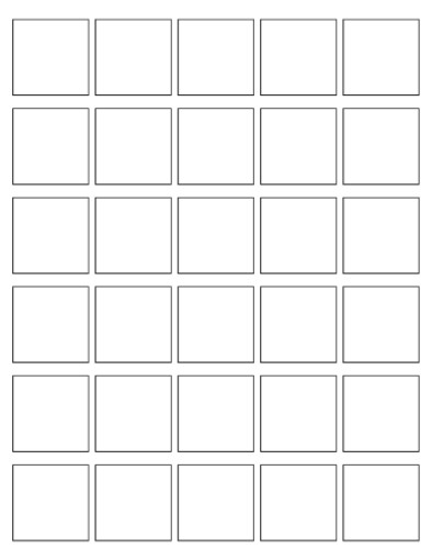 Picture of 1.5" x 1.5" Square Label - square corners